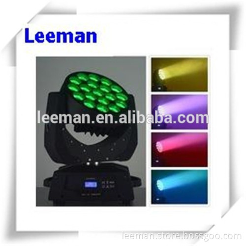 moving head light 4-in-1 RGBW 19x12w beam Leeman Group